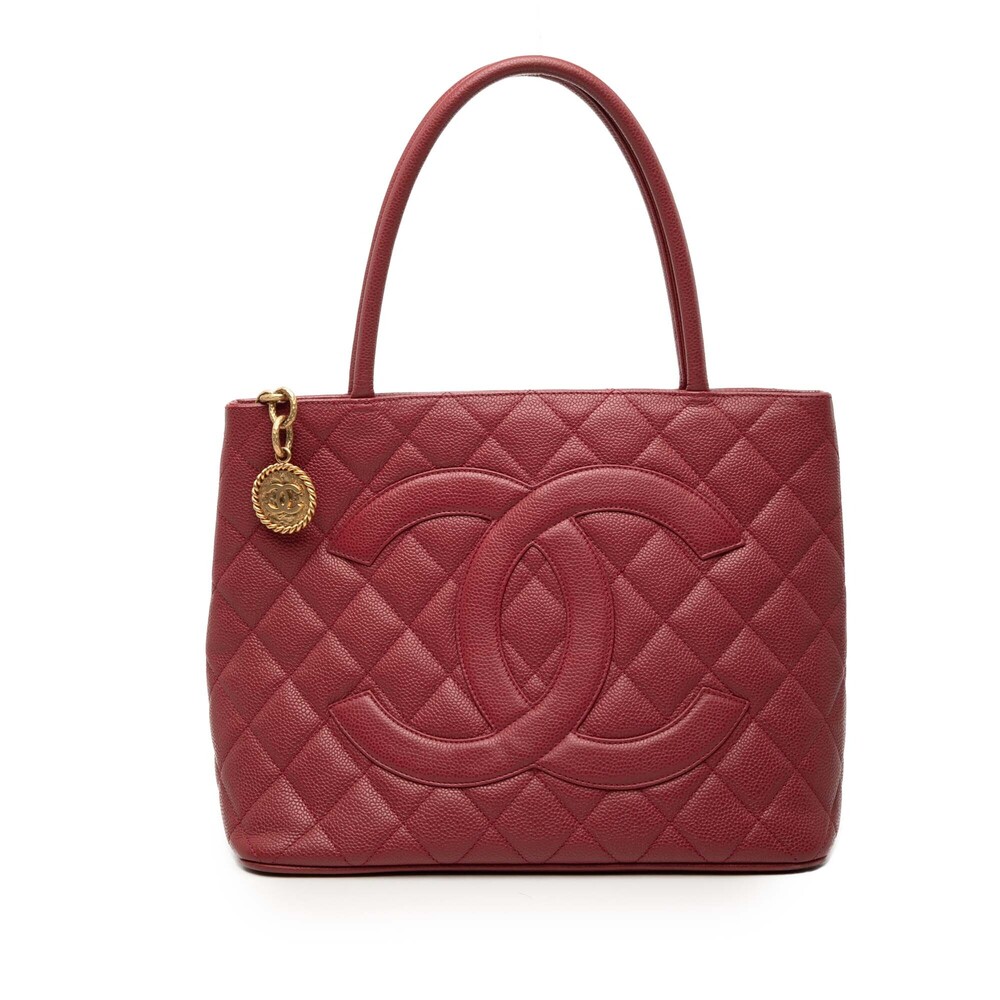 Pre-Loved Chanel Caviar Medallion Tote